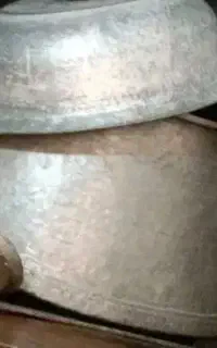 دیگ حلیم روی چدن بزرگ قدیمی
