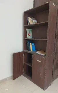 کتابخانه و کمد همراه ۲شلف دیواری