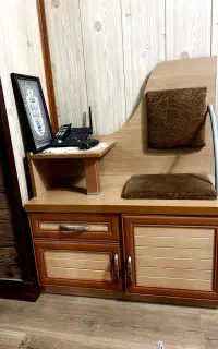 میز تلفن چوبی