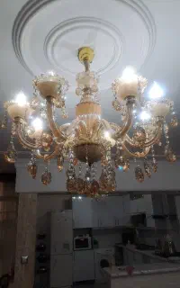 یک عدد لوستر سرامیکی ۶شاخه نو