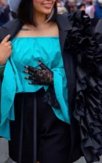 کت مزونی خاص زنانه با طراحی دراپه