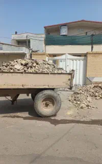 حمل نخاله با تراکتور، خاور، بنز