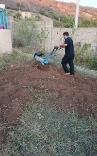 شخم زمین های باغی وکوچک باکولتیواتور