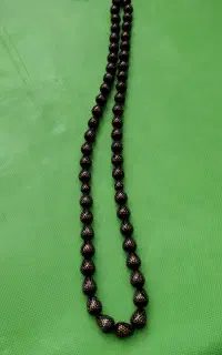 تسبیح. خرما وحشی. اشکی. پنجاهوسه عدد خشتی مس برنج