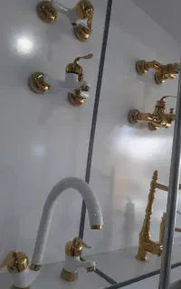 شیرآلات سفید طلایی