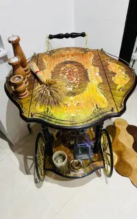 میزبار معرق کالسکه ای در حد نو
