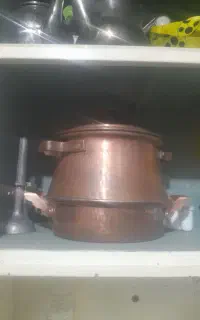 دیگ مسی ماهی تابه