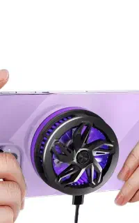 فن خنک کننده گوشی موبایل مدل s18 یخچالی مغناطیسی