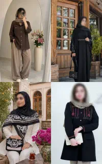 ست های استایل سازعبا و مانتو ست کیف وروسری