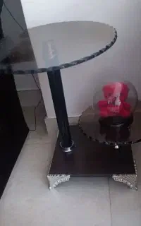 میز تلفن شیشه ای ،  کاملا نو