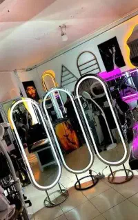 آینه نورخور وطرح داروکنسول سالن