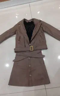 لباس چرم ۳ تیکه خیلی شیکه توافقی