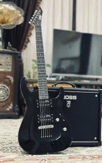 گیتار الکتریک Esp Ltd mh10/ امپیلی Boss KATANA 50w