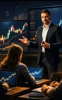 آموزش ترید حرفه ای با پشتیبانی دائم