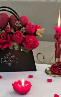 باکس گل شمعی ماندگار