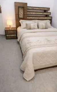 سرویس خواب دونفره چوبی طرح ساحل رود