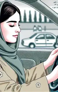 راننده سرویس خانم