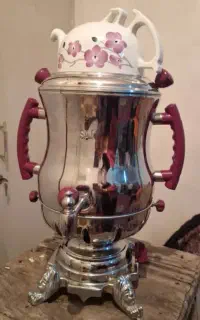 سماور گازی دو کاره  با کتری