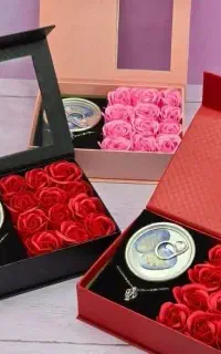 مروارید عشق و صدف پرورشی وارداتی باکس گل روزدختر