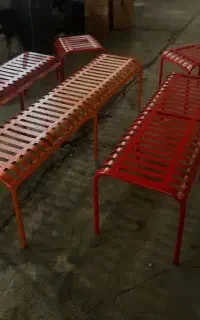 نیمکت فلزی کافه و مزون / مدرن فانتزی