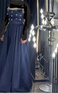 لباس مجلسی دکلته سنگدوزی شده