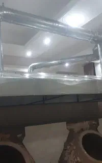 ساخت کانال گرد چهار گوش هود اشپز خانه ودریچه .
