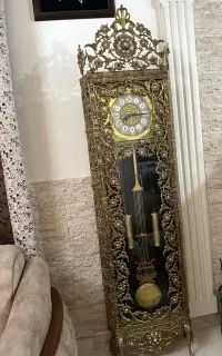آینه شمعدان و ساعت برنز