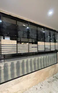 شیشه سکوریت،‌ پارتیشن شیشه ای‌،بالکنی،نرده شیشه ای