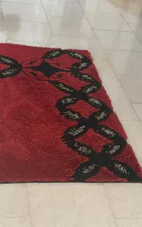 فرش فانتزی زرشکی قرمز ۸۰در ۱۵۴