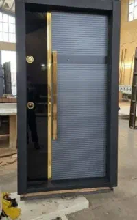 درب ضد سرقت ورتی گلس طوسی و سفید عمده