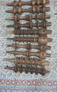 تولیدی تنه قلیان با چوب گردوی تویسرکان