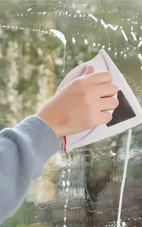 شیشه پاک کن مغناطیسی دو طرفه