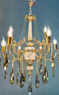 لوستر‌ نـ‌ـه شاخه سنگی/تعویض لوستر کهنه با نو