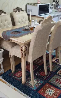 میز و صندلی ناهارخوری ۶ نفره کلاسیک، شیک و سالم