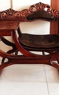 میز تلفن چوب گردو