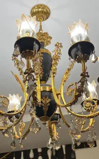 لوستر دست ساز برنجی