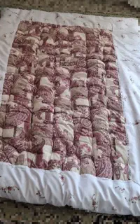 لحاف و تشک دو نفره پنبه‌ای دست‌دوز، نو و گرم