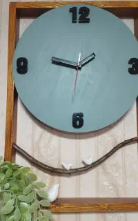 ساعت چوبی دیواری دست ساز