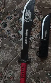 چاقو دراگون دسته زرشکی