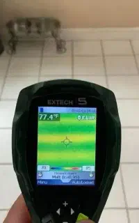 نشت یابی تشخیص لوله کشی رفع نم با دستگاه تصویری