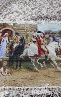 تابلو دست باف چله ابریشم