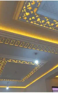 گچ کاری سفید کاری زیرکار نورمخفی