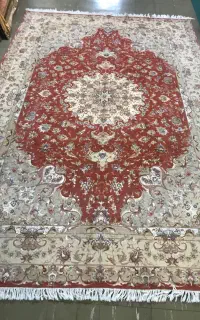 فرش ۶متری تبریز گل ابریشم علیا