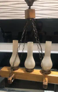 لوستر چوبی شیک پینترستی و دکوراتیو