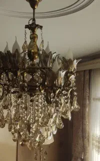 یک جفت لوستر برنجی  و 2عدد لوستر اتاق خواب