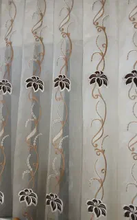 پرده پذیرایی حریر شیشه ایی