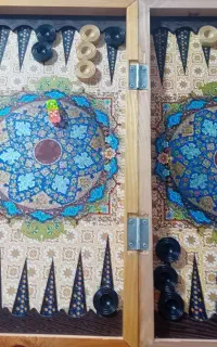 تخته نرد شیک و سالم، دوکاره با صفحه شطرنج