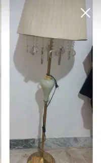 آباژور پایه فلزی طلایی