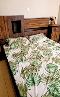 فروش سرویس تخت خواب دو نفره MDF در حد نو