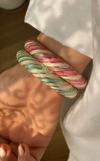 دستبند میناکاری ترند رنگ ثابت